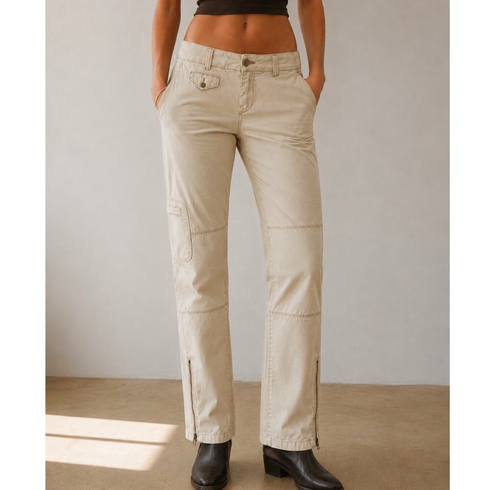 Anthropologie Daughters of the Liberation Utility Cargo Pants Low Rise sz 34